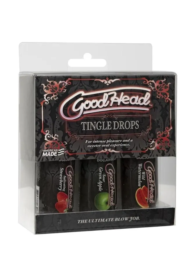 Vibrators GoodHead Goodhead Tingle Drops 1oz Assorted