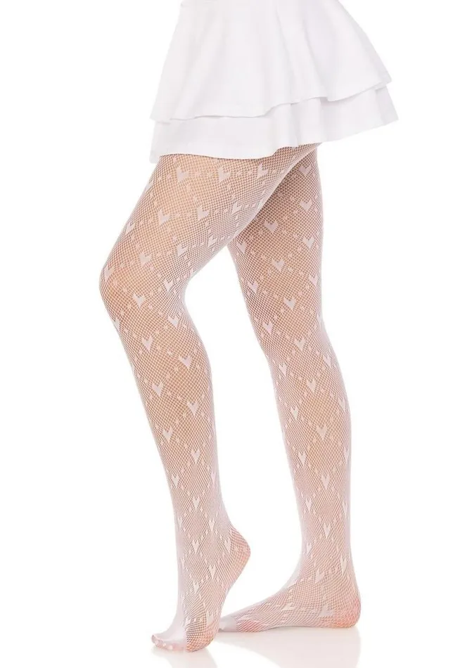 Vibrators Leg Avenue Love Struck Heart Net Tights Leg Avenue
