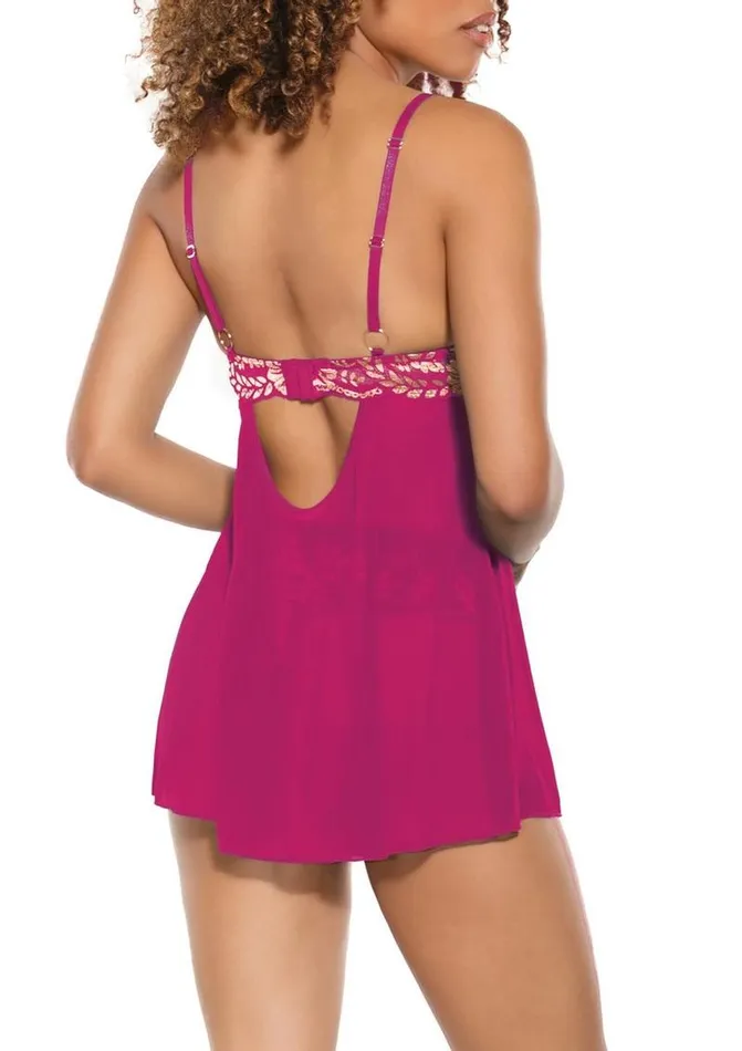 Vibrators Pink Pussycat Pink Pussycat Babydoll and Thong