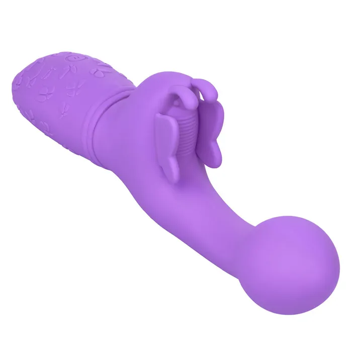 Vibrators Rechargeable Butterfly Kiss Purple California Exotic