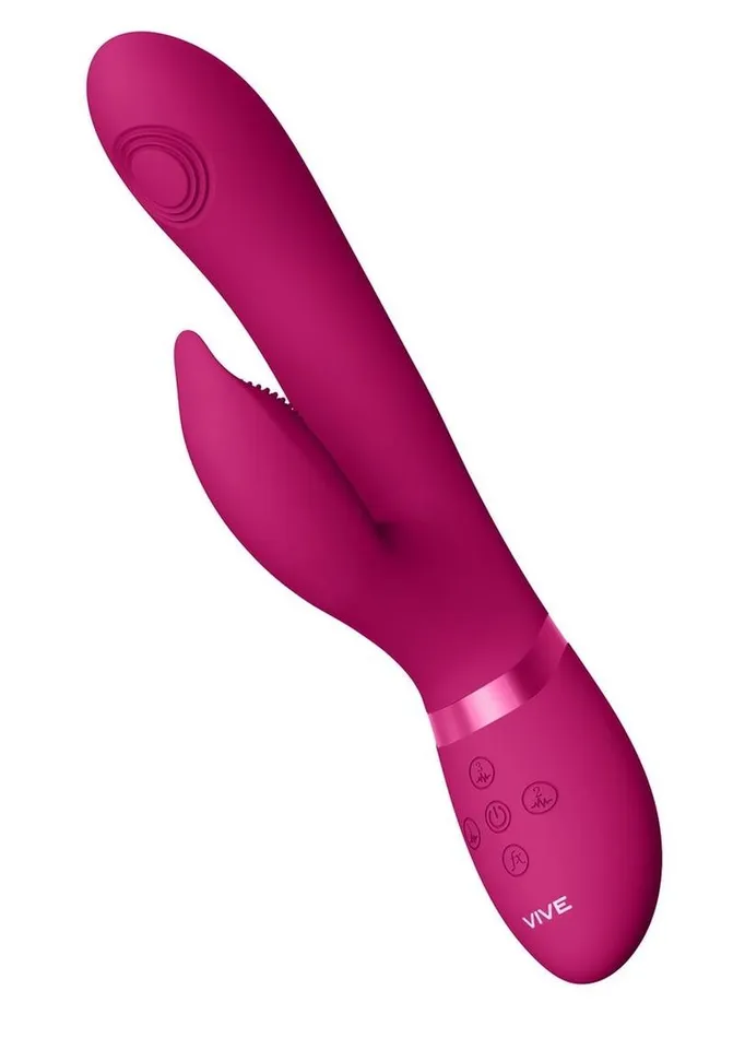 Vive by Shots Vive Aimi Rechargeable Silicone Pulse Wave and Vibrating GSpot Rabbit Vibrators