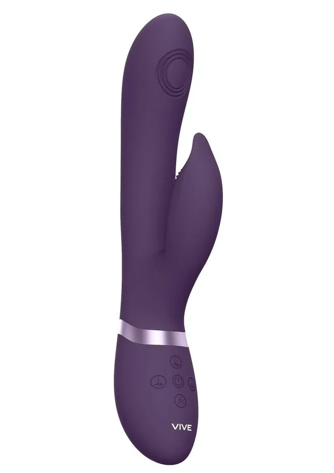 Vive by Shots Vive Aimi Rechargeable Silicone Pulse Wave and Vibrating GSpot Rabbit Vibrators