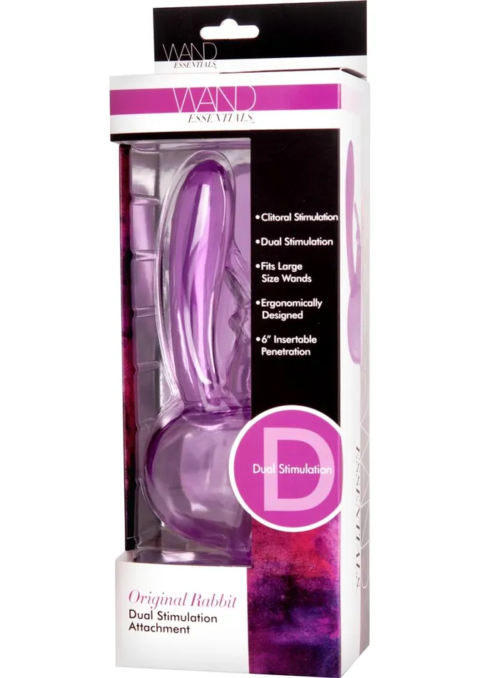Wand Essentials Wand Essentials Original Rabbit Dual Stimulation Wand Attachment Vibrators