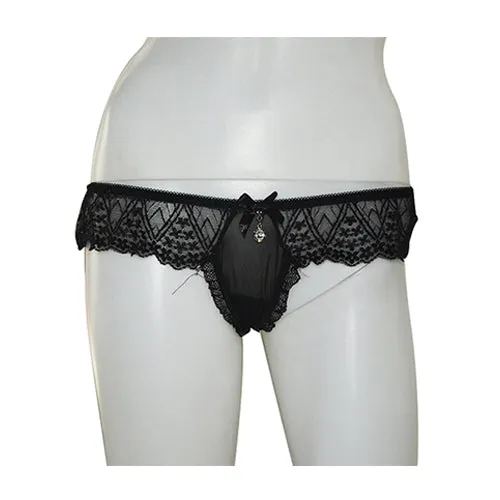 Anal Serena Sexy Black Lace Cheeky Hot Thong