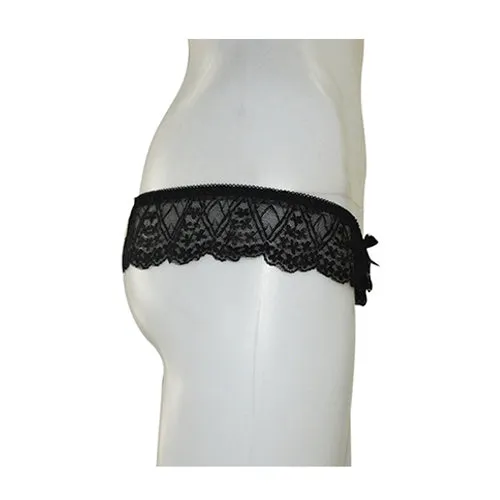 Anal Serena Sexy Black Lace Cheeky Hot Thong