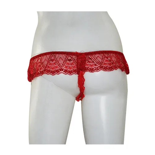 Anal Serena Sexy Black Lace Cheeky Hot Thong
