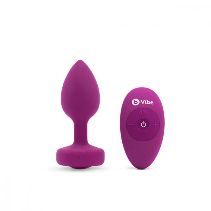 BVive Vibrating Anal Plug SM Fuschia ENT Male Sex Toys