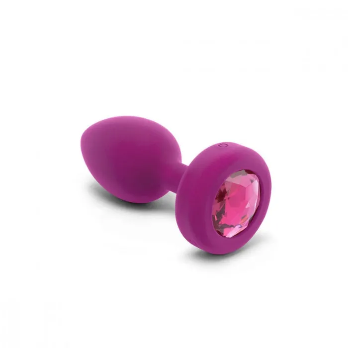 BVive Vibrating Anal Plug SM Fuschia ENT Male Sex Toys
