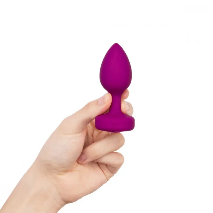 BVive Vibrating Anal Plug SM Fuschia ENT Male Sex Toys