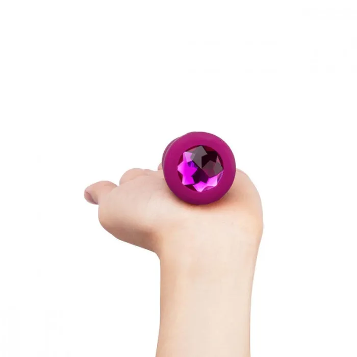 BVive Vibrating Anal Plug SM Fuschia ENT Male Sex Toys