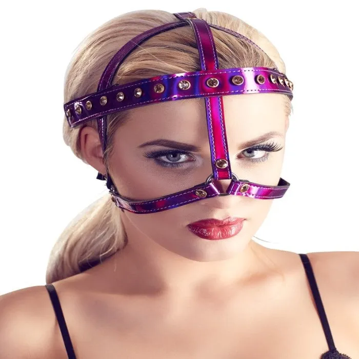 Bad Kitty Head Harness Purple GRO Vibrators