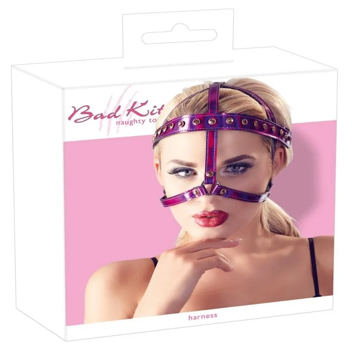 Bad Kitty Head Harness Purple GRO Vibrators