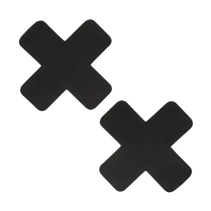 CalExotics Anal Boundless XShaped Nipple Pasties Black 2 Pieces