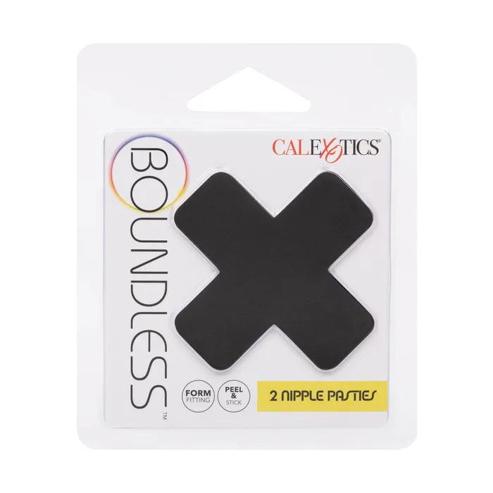 CalExotics Anal Boundless XShaped Nipple Pasties Black 2 Pieces CalExotics Anal Boundless XShaped Nipple Pasties Black 2 Pieces