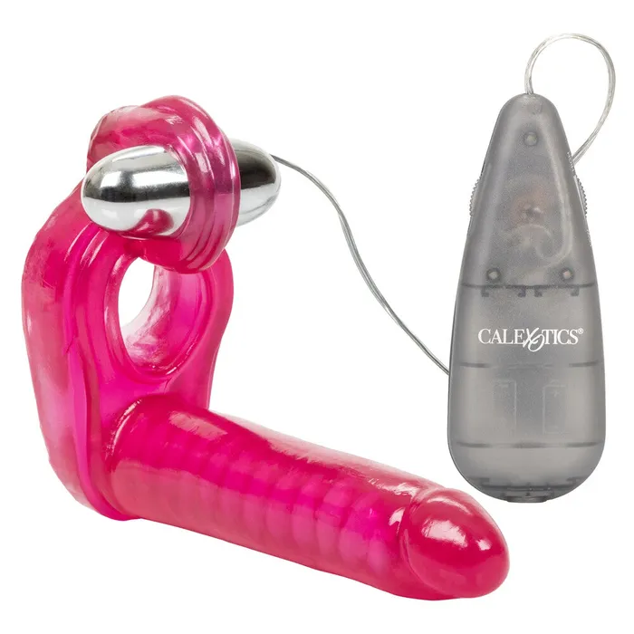 CalExotics Male Sex Toys Ultimate Triple Stimulator Vibrating Cock Ring With Dong