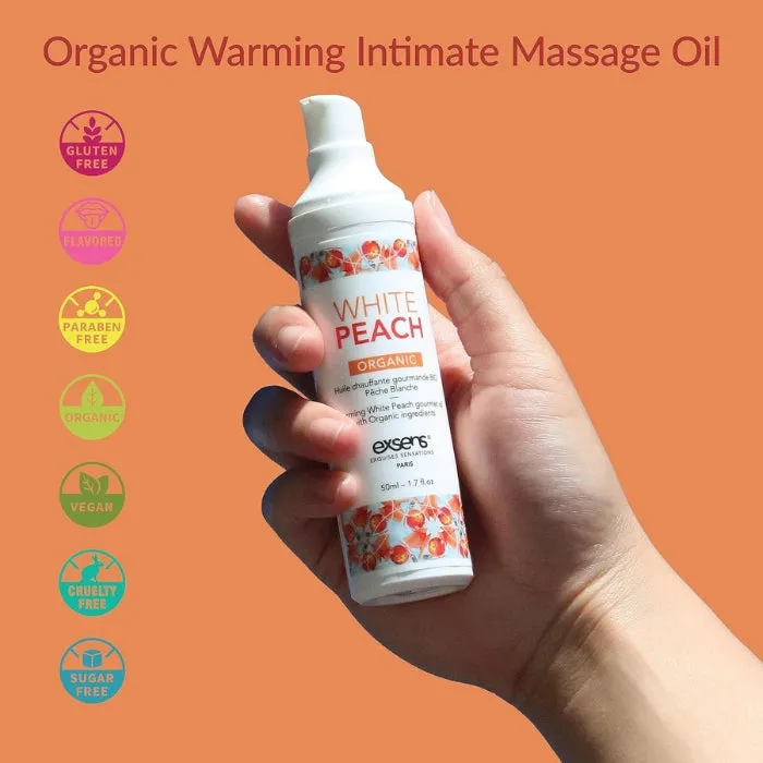 Couples Exsens Warming Massage Oil White Peach 50ml ENT