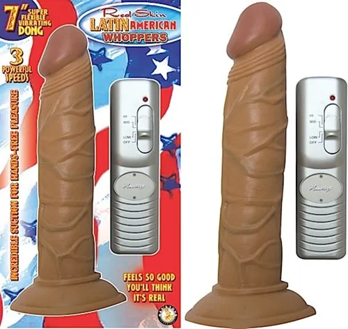 Dildos Latin American Whoppers 7inch Vibrating Dong Nasstoys