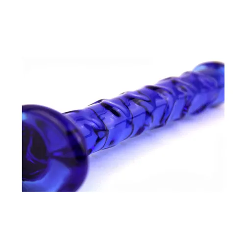 Dildos OEM Blue Realistic Glass Dildo