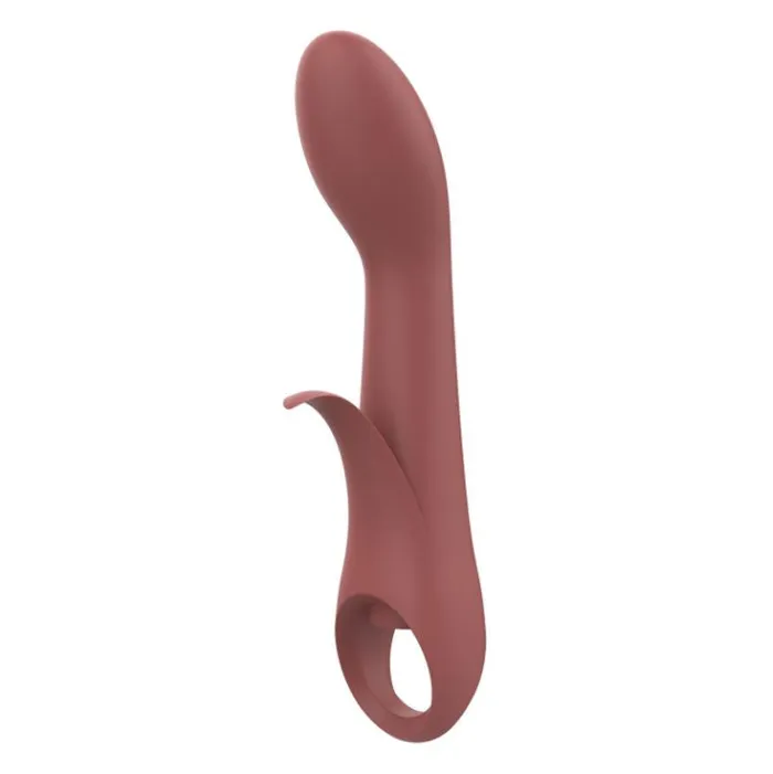 Dream Toys Vibrators Nude Sierra GSpot Duo Vibrator Orange