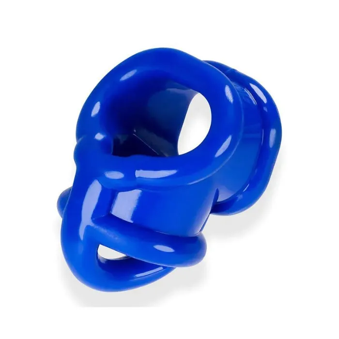 DUS Male Sex Toys Oxballs BallSplitSling Cock Ring Blue