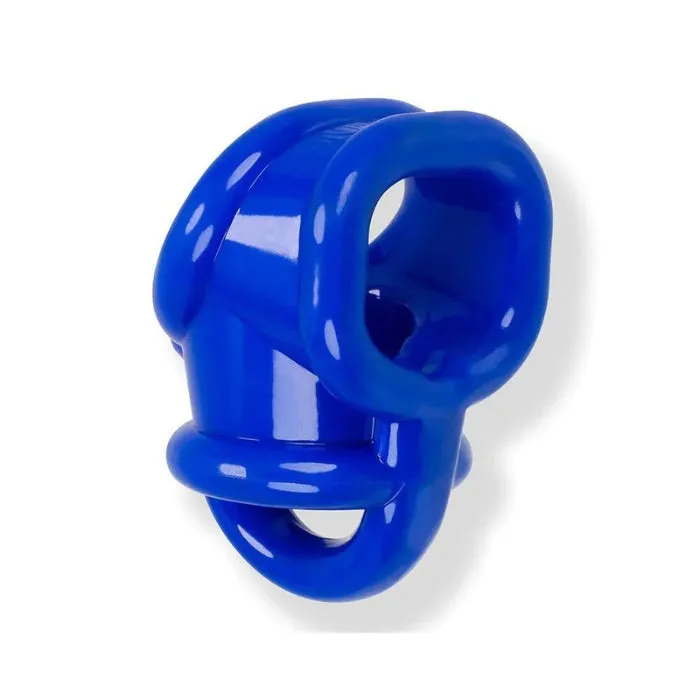 DUS Male Sex Toys Oxballs BallSplitSling Cock Ring Blue