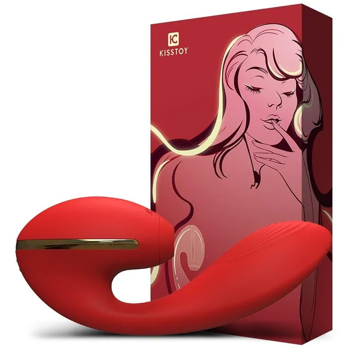 Female Sex Toys KISTOY Tina Duo Clitoral GSpot Stimulator