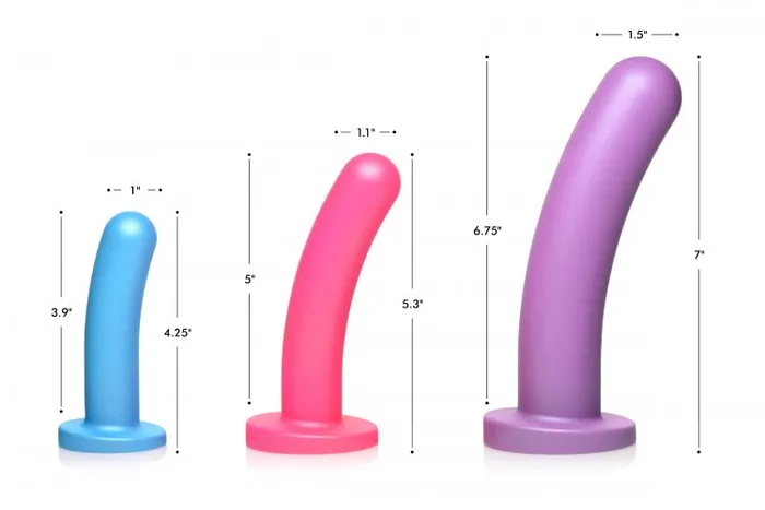 Female Sex Toys XR Brands Strap U Triple Peg 28x Dildo Set Silicone W Remote