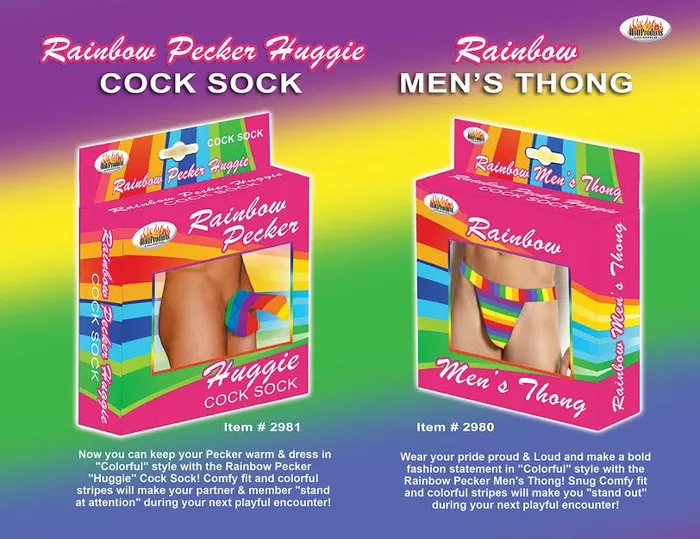 HOTT Products Female Sex Toys Rainbow Mens Thong