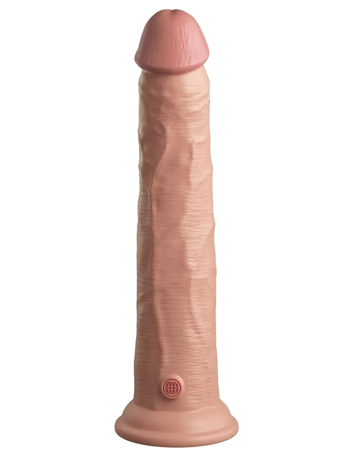 King Cock Elite 10 Inch Dual Density Silicone Cock Light Pipedream Dildos