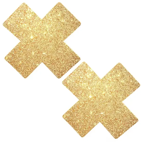 NIPZTIX NIPPLE COVERS GOLD GLITTER EYE CANDY Vibrators