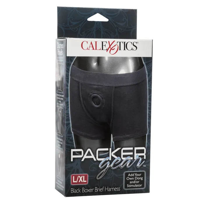 Packer Gear Boxer Harness Black Large To XLarge CalExotics Anal Packer Gear Boxer Harness Black Large To XLarge CalExotics Anal