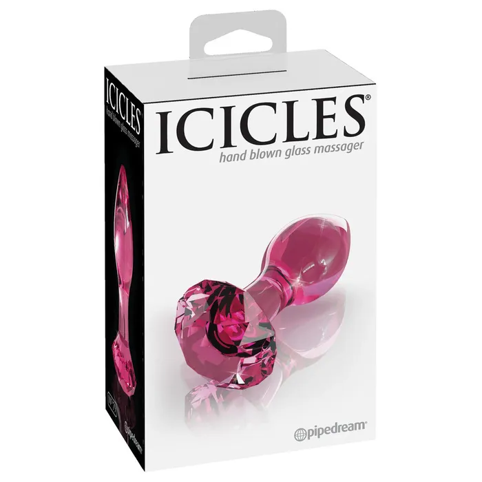 Pipedream Anal Icicles No 79 Pink Crystal Glass Butt Plug Pipedream Anal Icicles No 79 Pink Crystal Glass Butt Plug