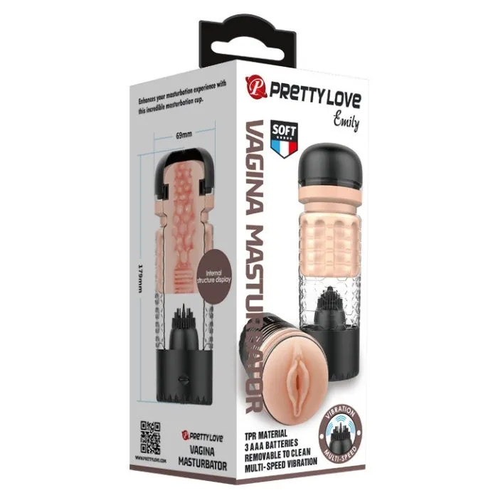 PRE Male Sex Toys Pretty Love Vagina Masturbator Emily Black