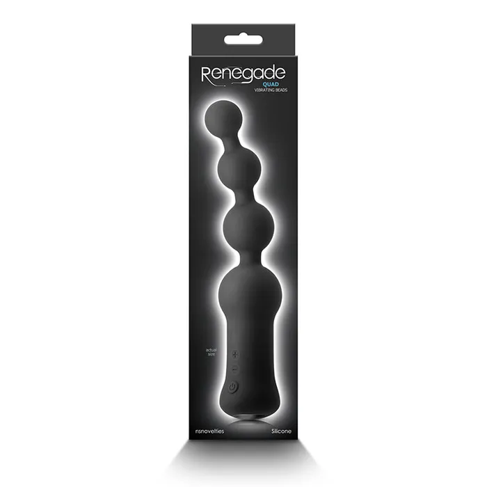 Renegade Renegade Quad Vibrating Anal Beads Black Anal