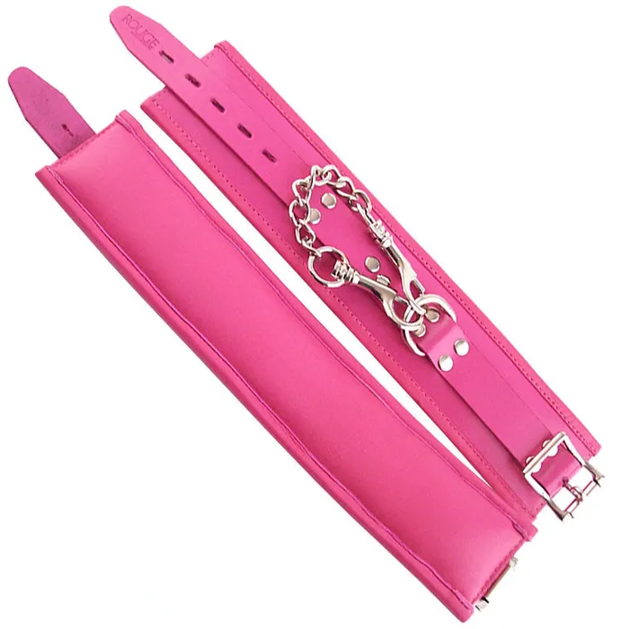 Rouge Garments Wrist Cuffs Padded Pink Rouge Vibrators