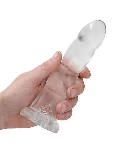SHOTS AMERICA Female Sex Toys Realrock Non Realistic Dildo W Suction Cup 7in Transparent SHOTS AMERICA Female Sex Toys Realrock Non Realistic Dildo W Suction Cup 7in Transparent