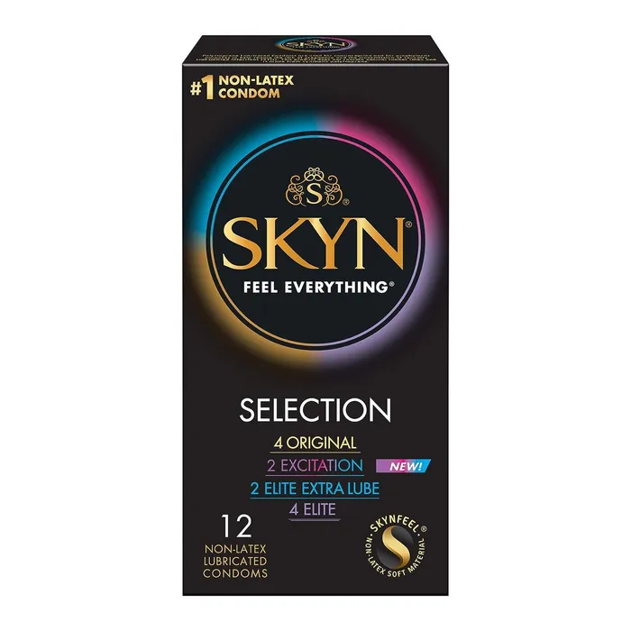 Vibrators Lifestyles Lifestyles Skyn Selection Non Latex Condoms 12pack