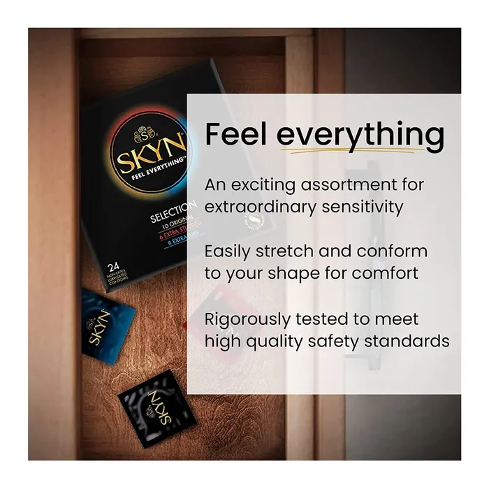 Vibrators Lifestyles Lifestyles Skyn Selection Non Latex Condoms 12pack