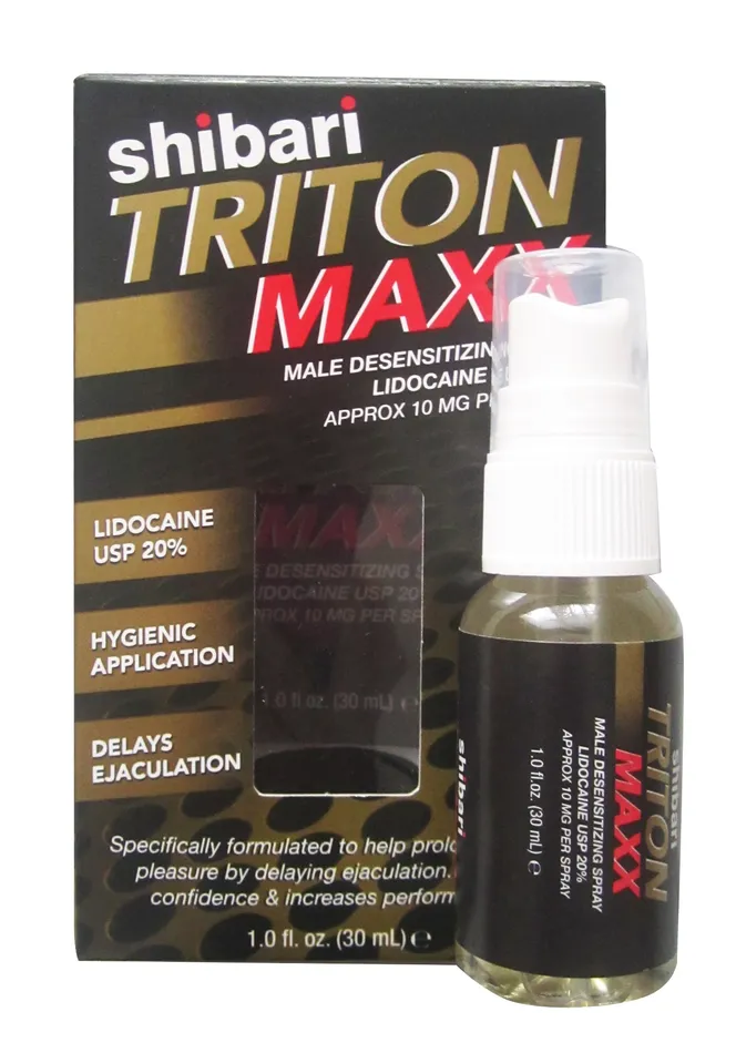 Voodoo Toys Vibrators Triton Maxx Desensitizing Spray 1 Fl Oz 30 ml