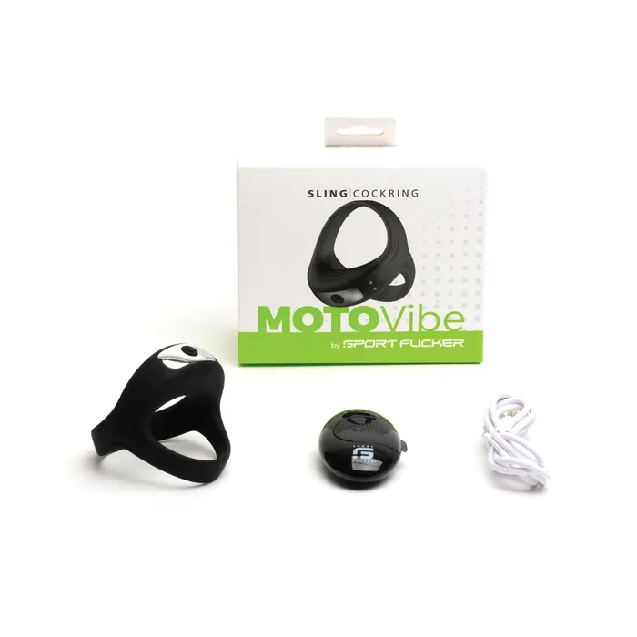 665 inc Anal Sport Fucker Motovibe Sling Cockring With Remote Black