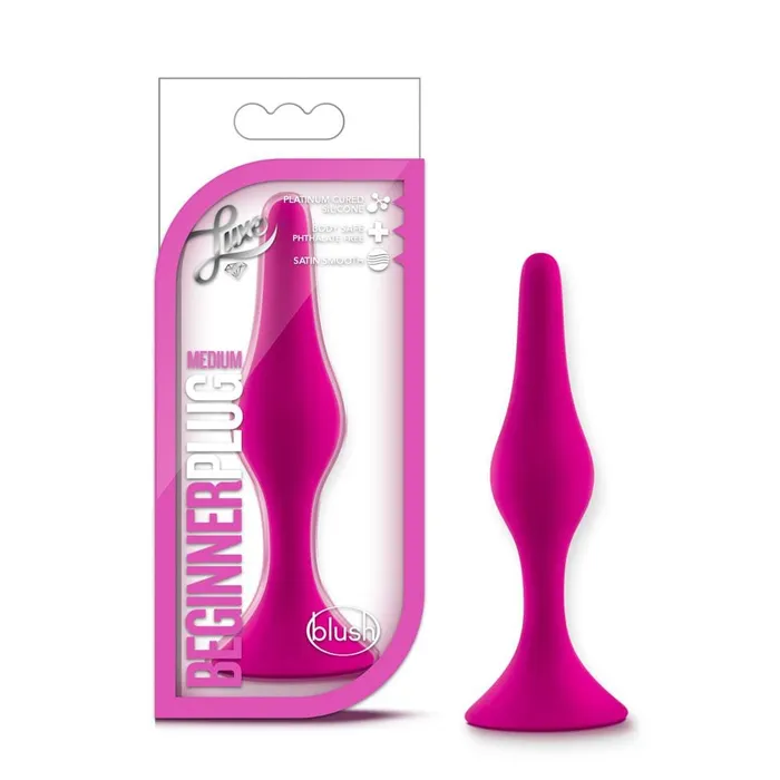 Anal Luxe Beginner Plug Medium Pink Blush Novelties
