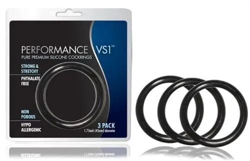 Anal Performance Rings Vs1 Medium Black Blush Novelties