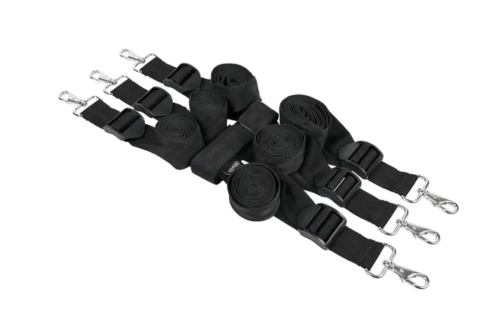 Anal Sportsheets Edge Extreme Under the Bed Restraint System Black
