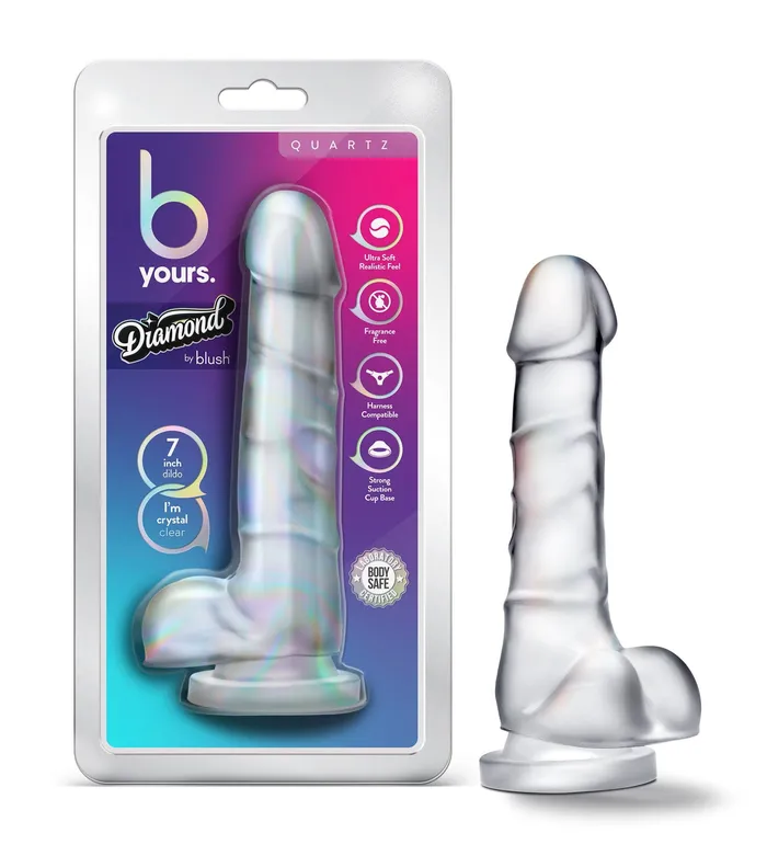 Blush Novelties Dildos B Yours Diamond Quartz Clear