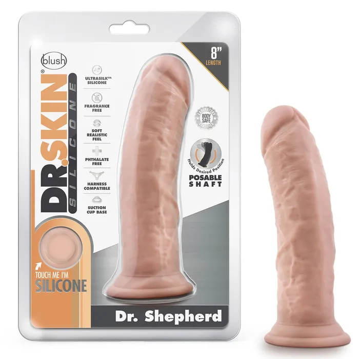 Blush Novelties Female Sex Toys Dr Skin Silicone Dr Shepherd 8 Inch Dildo With Suction Cup Vanilla Blush Novelties Female Sex Toys Dr Skin Silicone Dr Shepherd 8 Inch Dildo With Suction Cup Vanilla