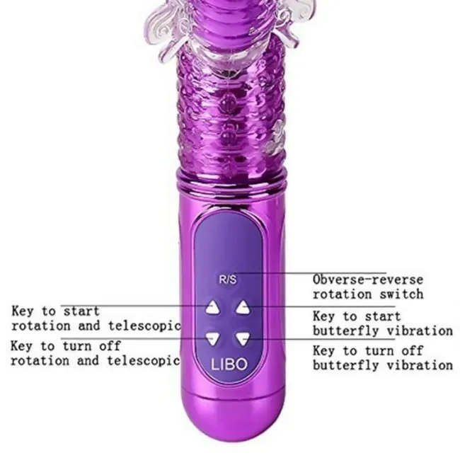 Butterfly Clitoral Rabbit Dildo Vibrator DD19 NyoKii Female Sex Toys