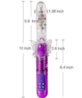 Butterfly Clitoral Rabbit Dildo Vibrator DD19 NyoKii Female Sex Toys