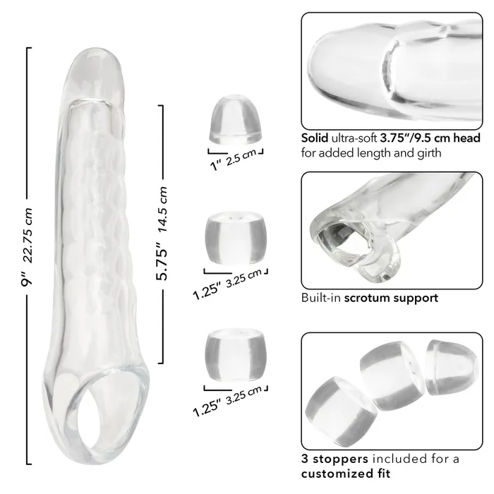 CalExotics Anal Performance Maxx Clear Extension Kit Clear CalExotics Anal Performance Maxx Clear Extension Kit Clear