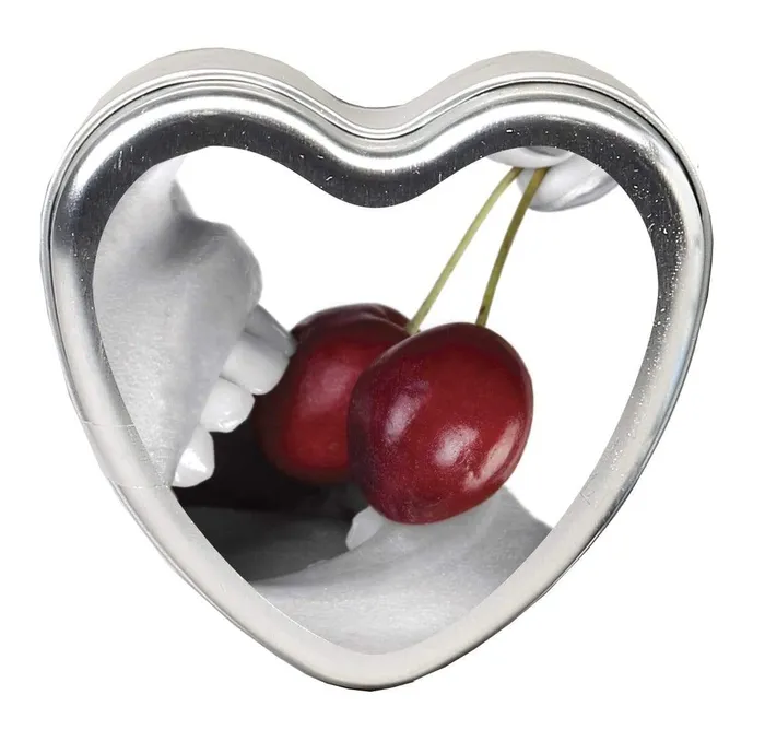Earthly Body Anal Edible Heart Candle Cherry 4 Oz