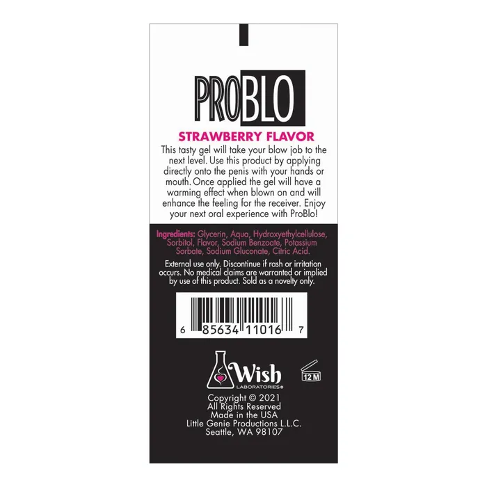 Enhancers Problo Problo Oral Pleasure Gel